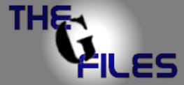 Text
                Graphic logo for "The G Files"